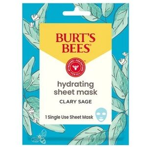 $3 When Bundled | Burt's Bees Clary Sage Hydrating Sheet Mask Natural Skincare